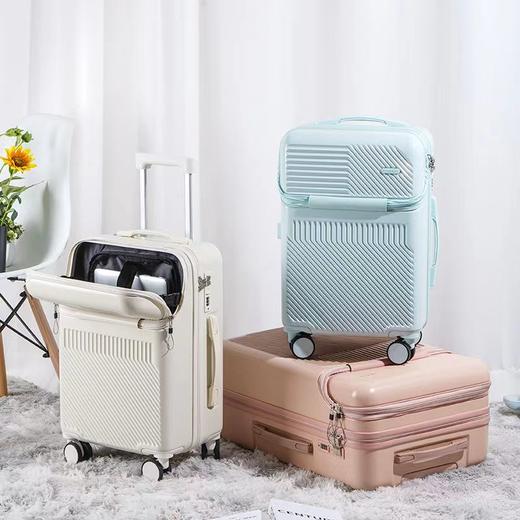 行李箱（可前开口，带侧挂钩，有折叠杯架）学生/旅行行李箱 商品图10