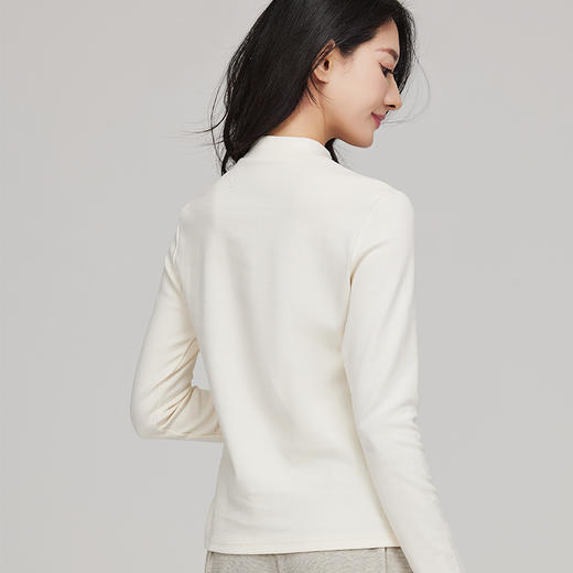 素道有机彩棉高领修身打底衫针织秋冬款内穿 商品图2