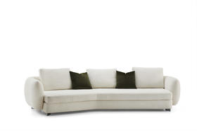 鹅卵石 组合沙发 |  更多座位组合，皮布面料可选，详询客服