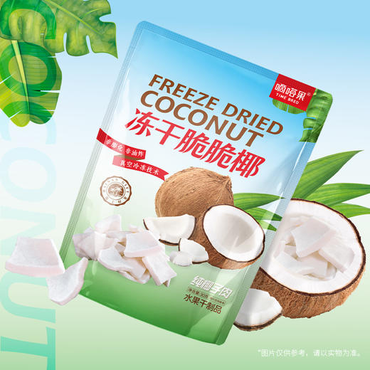 嘀嗒果冻干脆脆椰子片椰肉干脆块角水果干解馋小吃货即食零食30g 商品图2