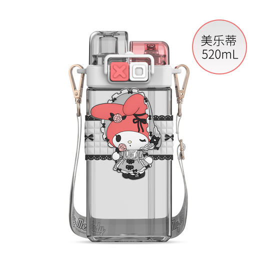 【高颜值双饮水杯，儿童学生防摔塑料杯】三丽鸥方形吸管水杯 儿童高颜值双饮水杯 学生防摔塑料水杯-QQ 商品图6