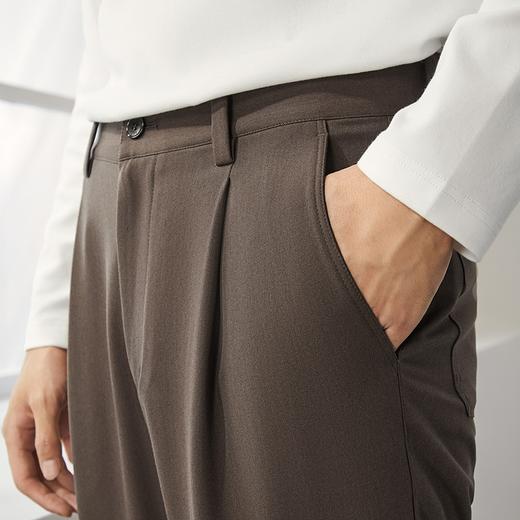 柒牌男装九分休闲裤男2024秋季新款时尚潮流锥形裤舒适百搭萝卜裤	127H72470 商品图2