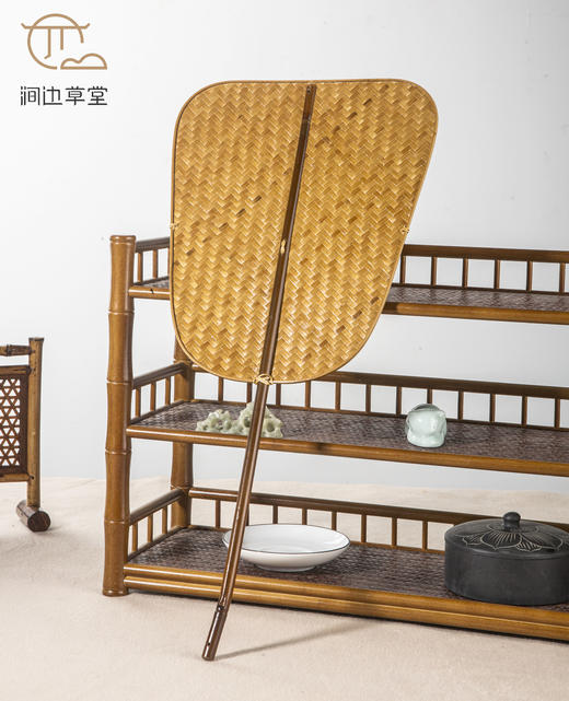 手工竹编静好芭蕉竹扇 商品图3