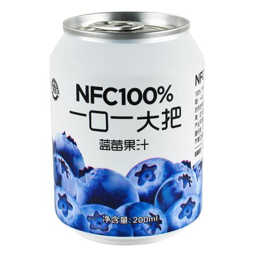 花涧和鸣一口一大把蓝莓果汁200ml/罐 商品图0