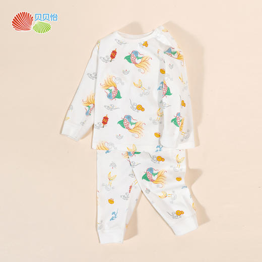 贝贝怡纯棉四季内衣套头套装ZB3DT085 商品图2