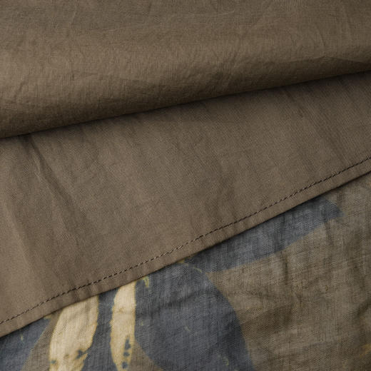 ROMI STUDIO“古雅气息”100%苎麻枝叶印花宽松吊带连衣裙 421L3085 商品图4