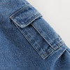 马克珍妮男童时尚大口袋牛仔裤降落伞裤儿童裤子潮秋装新款241319 商品缩略图4