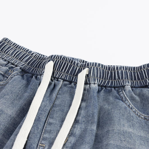 【断码清仓】HX 夏季水洗牛仔五分裤C207420008101短裤 商品图2