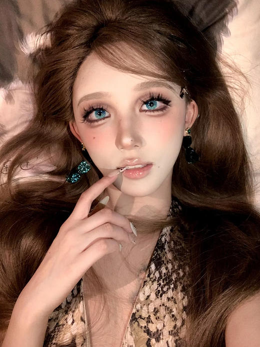 Woolilens旗下 COS片 | 蓝海冰钻&碎梦歌姬&极乐伊甸 | 14.2mm白狮参考着色中等直径  日抛 商品图12