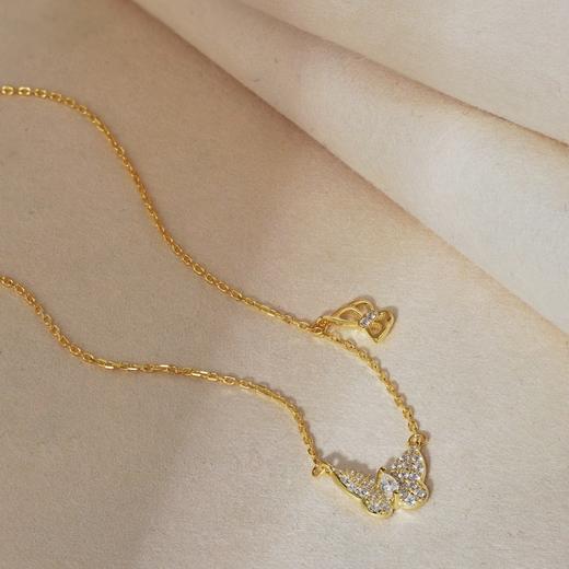 通勤百搭胡蝶项链 s925纯银 商品图4