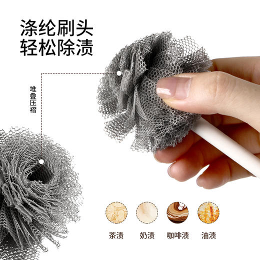 FaSoLa洗刷杯子刷子长柄洗奶瓶豆浆破壁机专用清洁刷水杯清洗神器 商品图2