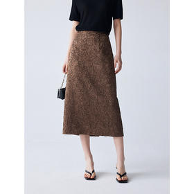 棉仓352617012-褶皱肌理半身裙