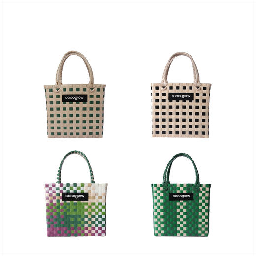 cocoglow 女士手提包手工工艺编织菜篮子中号 商品图0