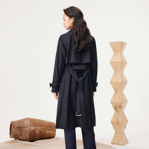 【经典款】【商场同款】伊芙丽春秋中长风衣1999260601 商品图4