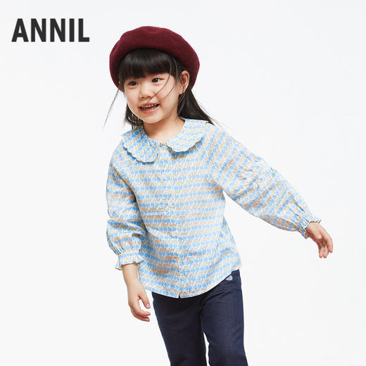 女童花版全棉衬衣新款安奈儿童装实体店同款XG431729 商品图1