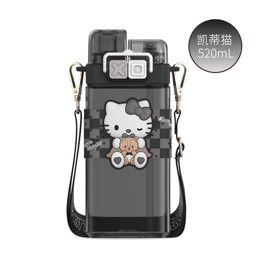 【高颜值双饮水杯，儿童学生防摔塑料杯】三丽鸥方形吸管水杯 儿童高颜值双饮水杯 学生防摔塑料水杯-QQ 商品图8