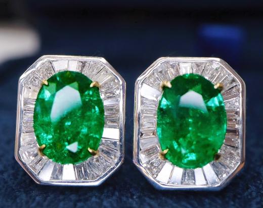 1.985ct 祖母绿耳钉 商品图0