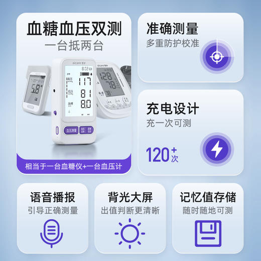 优选丨血糖血压一体机套装 【买血压送血糖】 商品图2