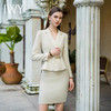 IWY/秋款纯白色高端气质女神范假两件职业装收腰显瘦通勤连衣裙Q989 商品缩略图3