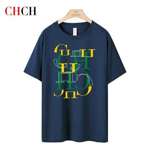 CHCH祈祈春夏纯棉简约大气男士T恤CN1G1B001 商品图1
