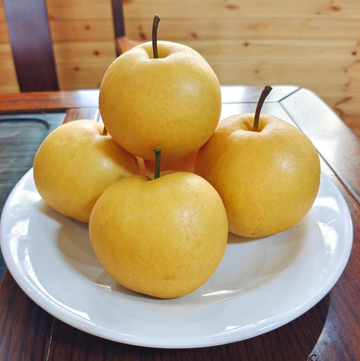 基地直发-小空山有机圆黄梨 脆甜 多汁 新鲜采摘 京东快递～下单所有规格均赠送100g秋梨膏 商品图4