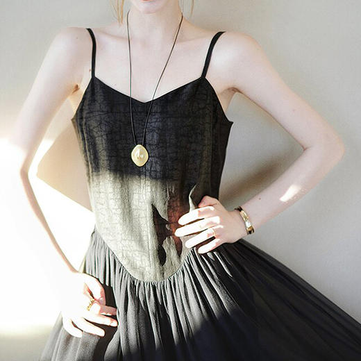 新中式香云纱工艺国风服饰系列，东方手艺撑起女性的风雅，凉滑如溪水流淌，飘逸有风骨【G】 商品图3