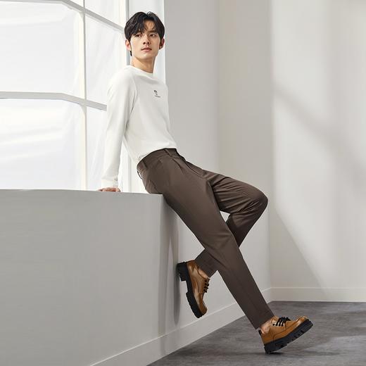 柒牌男装九分休闲裤男2024秋季新款时尚潮流锥形裤舒适百搭萝卜裤	127H72470 商品图3
