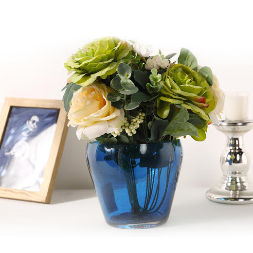 限时福利 | 高颜值时尚轻奢花瓶绿萝神器 玻璃大口径花盆餐桌插花透明水养鲜花花瓶 商品图2