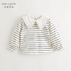 马克珍妮女童甜美娃娃领长袖T恤儿童打底衫2024年秋装新款241181 商品缩略图1