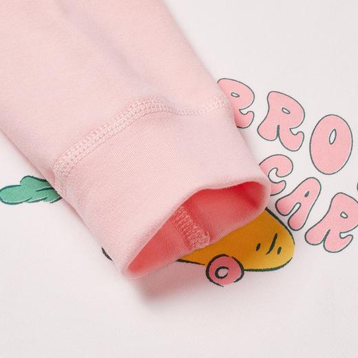 贝贝怡卡通插肩袖套装女童保暖内衣秋冬儿童睡衣秋衣秋裤套装ZB3DT032 商品图2