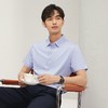 【无缝工艺】柒牌翻领短袖衬衫男士2025夏季新款弹力商务条纹衬衣	128A70310 商品缩略图1