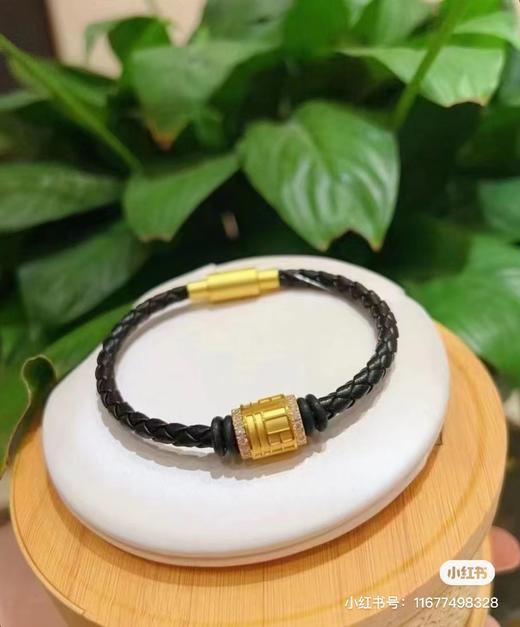 周大福传福系列钻石转运珠男款14800 商品图0