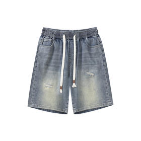 【断码清仓】HX 夏季水洗牛仔五分裤C207420008101短裤