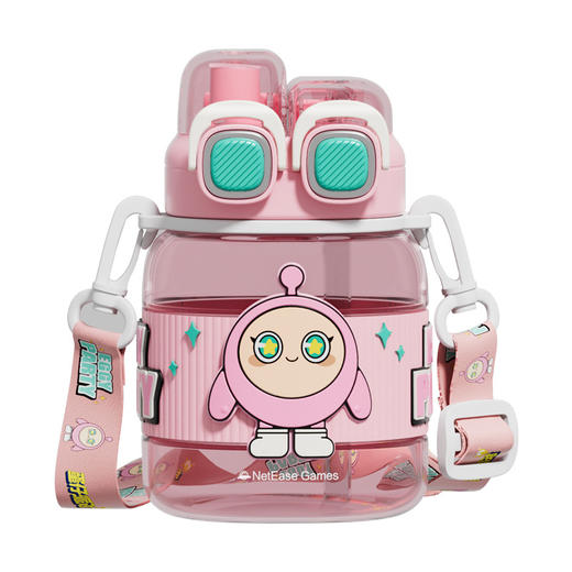 【蛋仔来袭 冲出次元壁！咔咔我的饮水蛋搭子】蛋仔派对 夏季塑料水杯 女生高颜值带吸管水壶 Tritan耐高温可爱杯子-QQ 商品图4