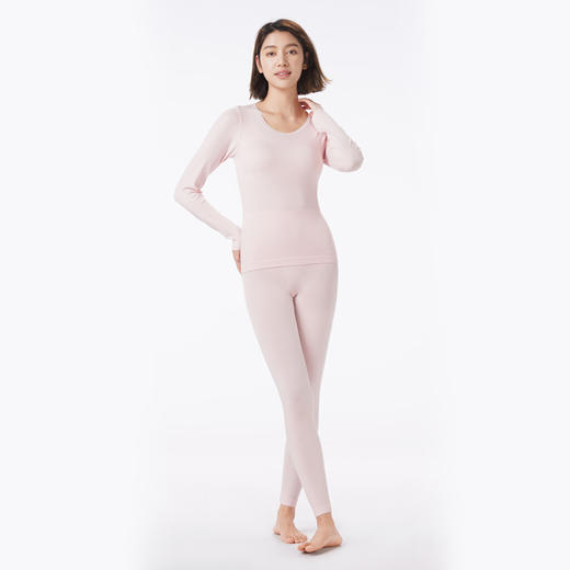 都市丽人保暖衣轻暖套装无缝面料薄女士保暖衣套装LWT3A8 商品图1