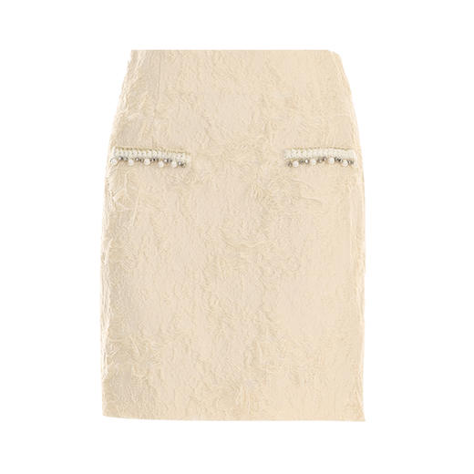 VIMAGE纬漫纪经典复古小香风显瘦包臀短裙半身裙秋季新款V2206805 商品图5