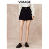 VIMAGE纬漫纪时尚休闲显瘦高腰直筒短裤秋季新款V2205807 商品缩略图0