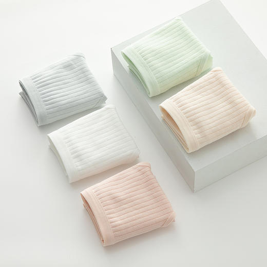 【纯棉本棉7条39.9元】3A级抗JUN纯棉内裤 日系莫兰迪简约纯色内裤女士中腰透气纯棉裆包臀薄款学生三角裤 商品图1