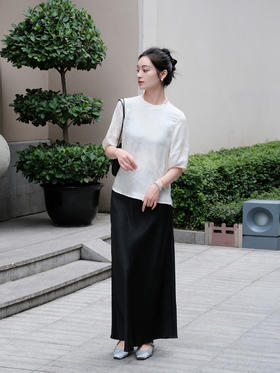 盛唐婧 |真丝香云纱中式国风半裙