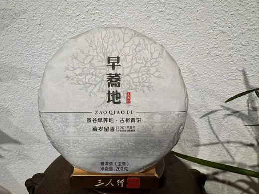 2021年春  早荞地   古树青饼 普洱 生茶  200克 商品图0