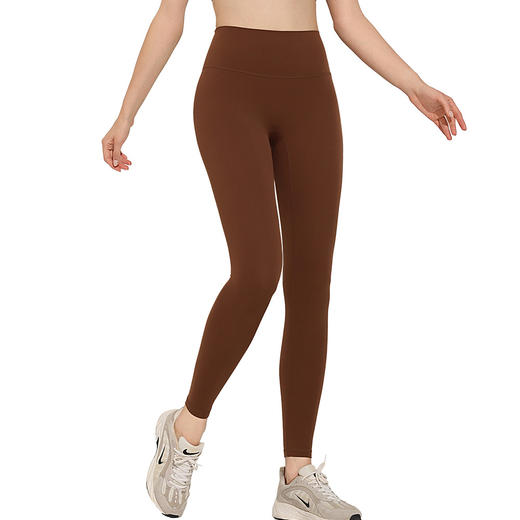 跃牌（呗咪纷纷系列）大码瑜伽服无尴尬线运动健身裤紧身蜜桃提臀高腰裸感小糯弹瑜伽裤JSK3006 商品图4