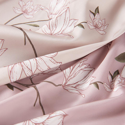 TG-TG03S302仿缎面丝绸睡衣女款春夏新款 印花短袖长裤性感套装薄家居服 商品图3