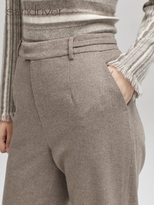 梭织羊绒直筒裤SJF95K771N 商品图1