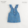 马克珍妮女童满底绣花软牛仔背带裙儿童裙子连衣裙秋装新款241636 商品缩略图0