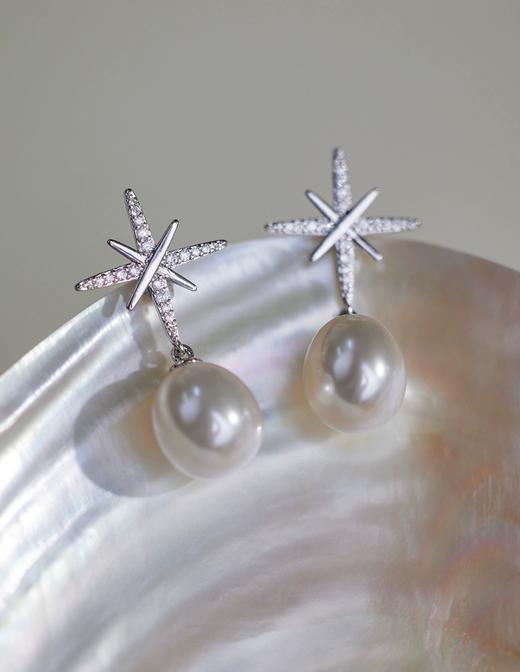 7DAYS星芒珍珠耳钉 商品图2