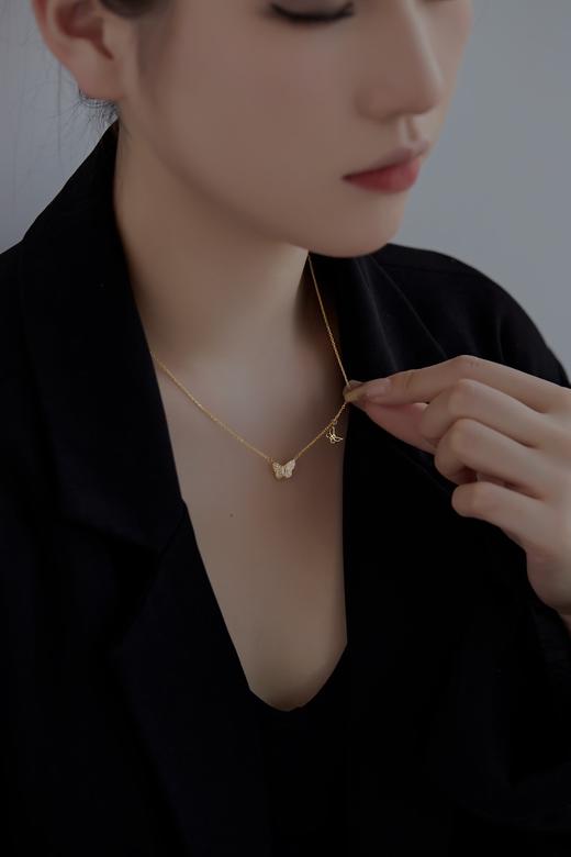 通勤百搭胡蝶项链 s925纯银 商品图1