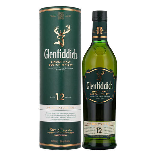 格兰菲迪12年单一麦芽威士忌 苏格兰威士忌700ml 商品图0
