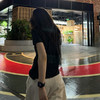 ROMI STUDIO “法式优雅” 莱赛尔棉混纺花纱感针织短袖T恤422T0006 商品缩略图2