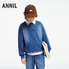 男女童超宽松牛仔卫衣长袖上衣新款安奈儿童装实体店同款AM431551 商品缩略图2