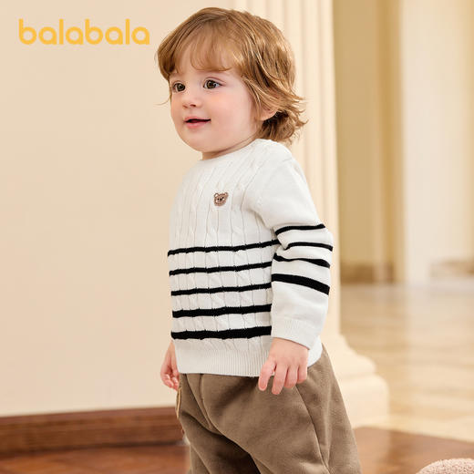 巴拉巴拉婴儿毛衣儿童冬季线衫新款男女童毛衫针织衫学院风潮 商品图2